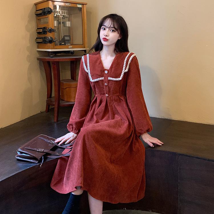 LADYSHOP [COD] D181 DRESSKORDUROI PRANCIS