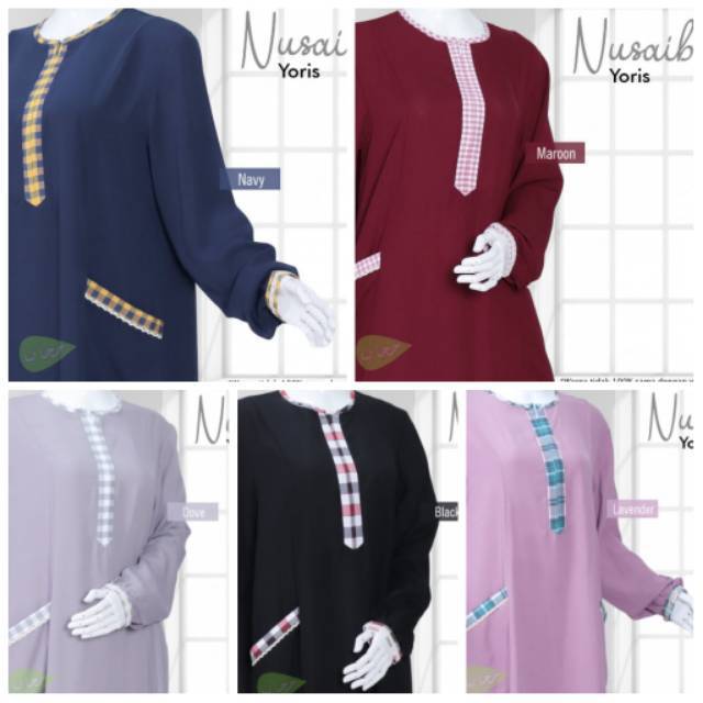 SET GAMIS NUSAIBAH Lavender L YORIS HIJABUNA
