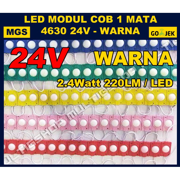 100pcs LED Modul COB 4630 24V 1 LED - Warna