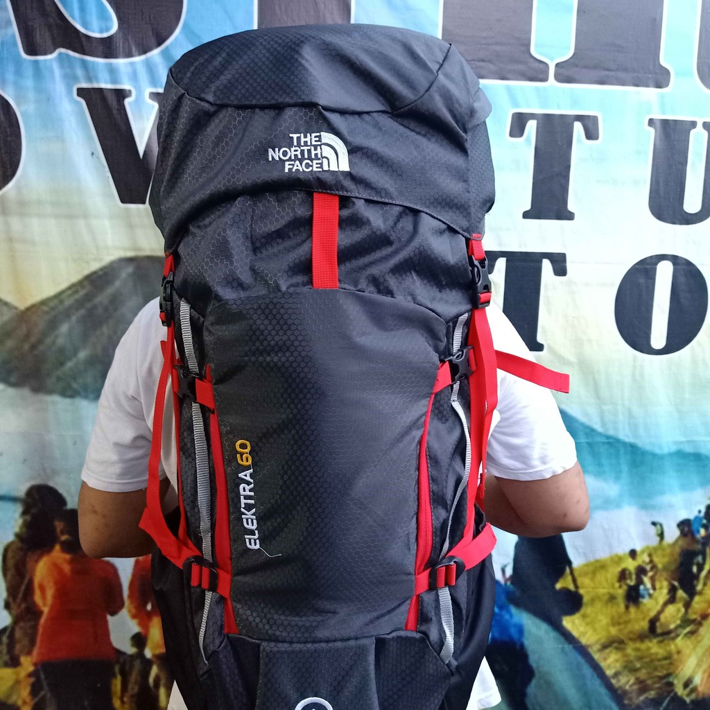 TAS GUNUNG TNF ELEKTRA 60L LOKAL ABU / TAS CARRIER / TAS CAMPING