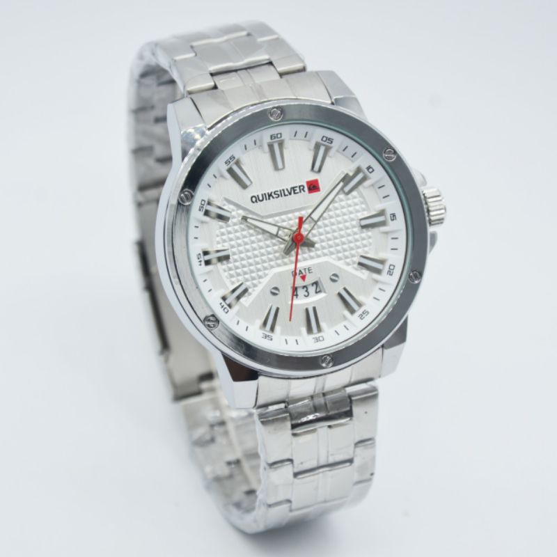 QUIKSILVER Jam Tangan Pria Analog Stainless Steel Strap 45mm
