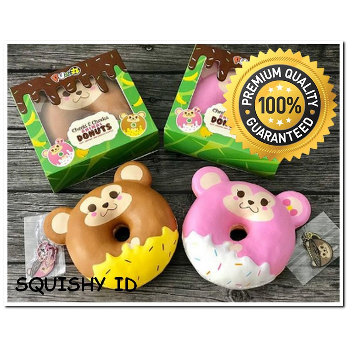  Squishy  Monkey Donut Squishy  Donat Jumbo  Animal Licensed 