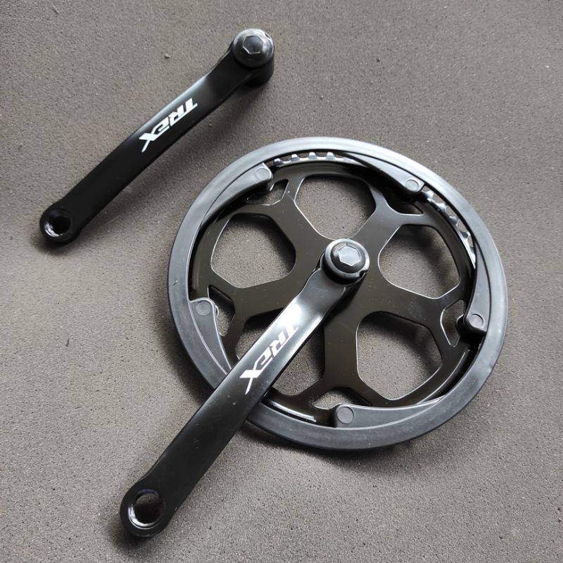 Crank Single Speed 48T / Gear Depan TREX Single 48T 170mm Crankset Chainring Minion Fixie Lipat Kuat