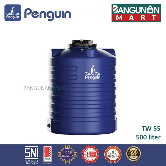 Dijual Toren Tangki Air Penguin kapasitas 500 liter ( TW 55 ) Blow Tank Berkualitas