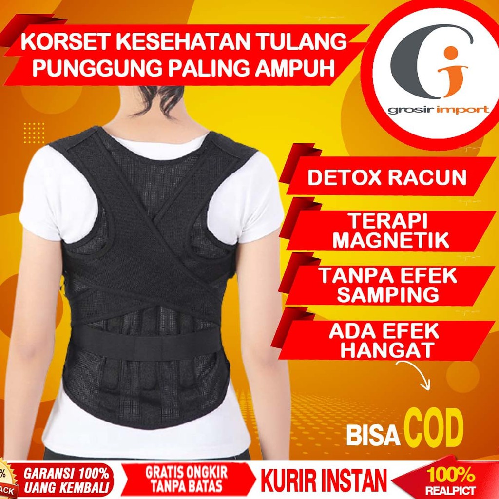 Korset Kesehatan Tulang Belakang Penegak Punggung Wanita Penyangga Punggung Pria GI36
