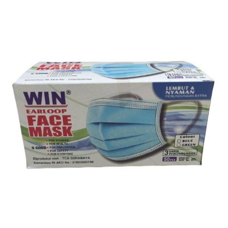 WIN MASKER 3PLY ISI 50PCS