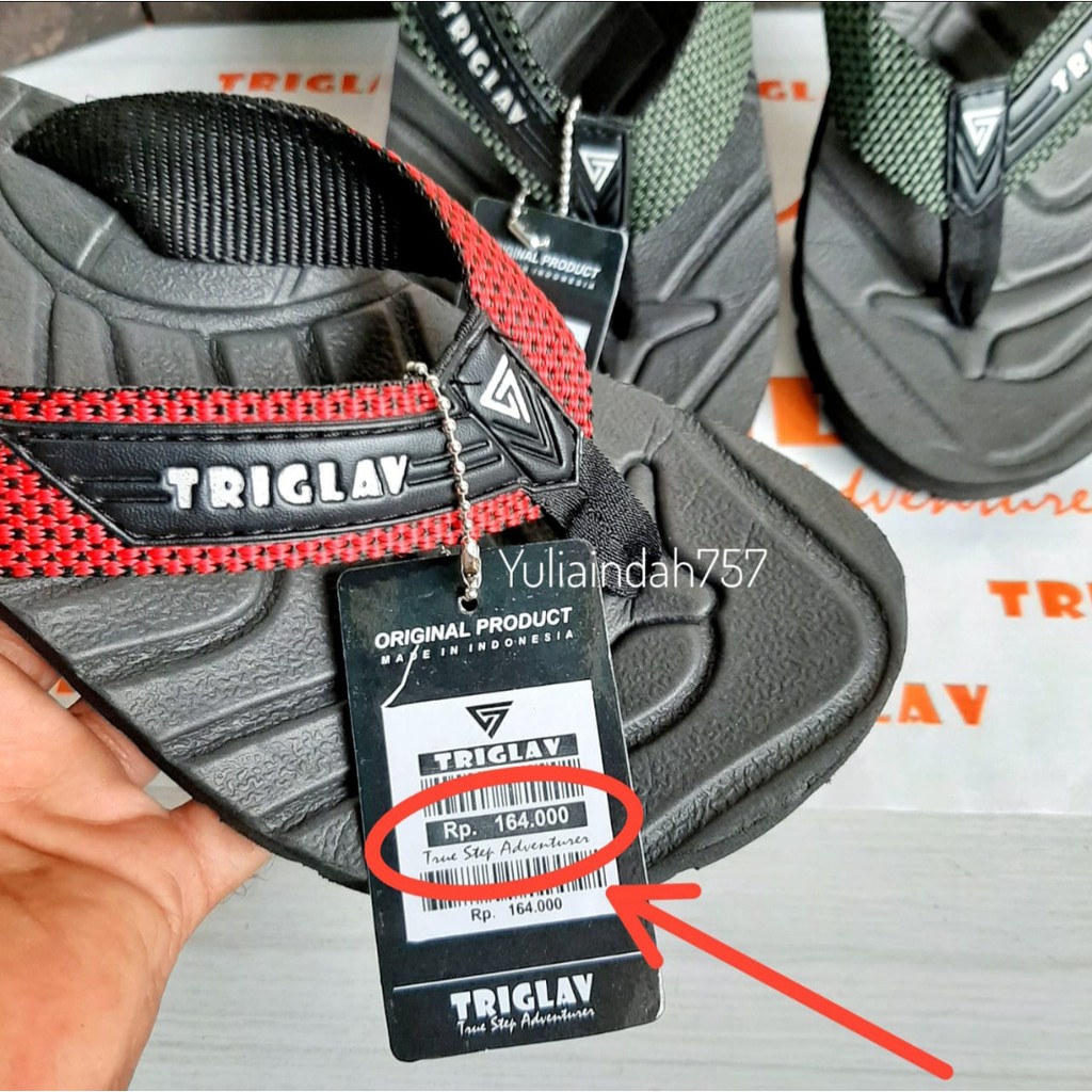 Sandal Triglav Prime Original / Sandal Jepit Triglav Original / Sandal Gunung Triglav Original +Box