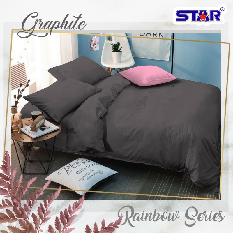 Sprei Katun Lokal Polos Graphite by Katun Star, Sprei Homemade/sprei custom UK 80,100100,120,140,160