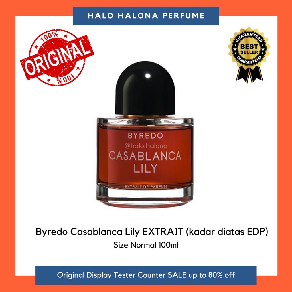 Byredo Casablanca Lily Extrait de Parfum Box Segel Parfum Original Authentic Tester Display