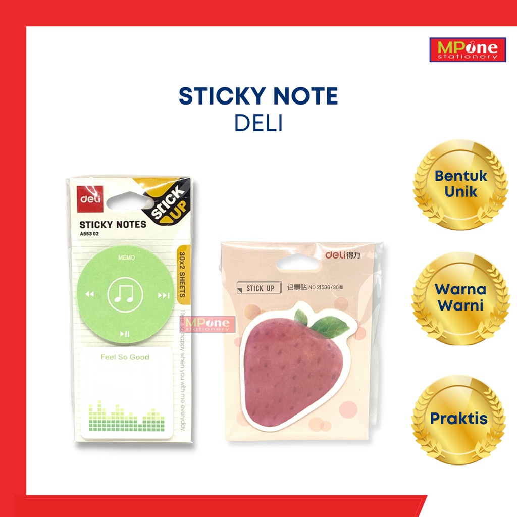 

Sticky Note Deli A55302/21538 / Memo Tempel Lucu / Sticky Note Karakter