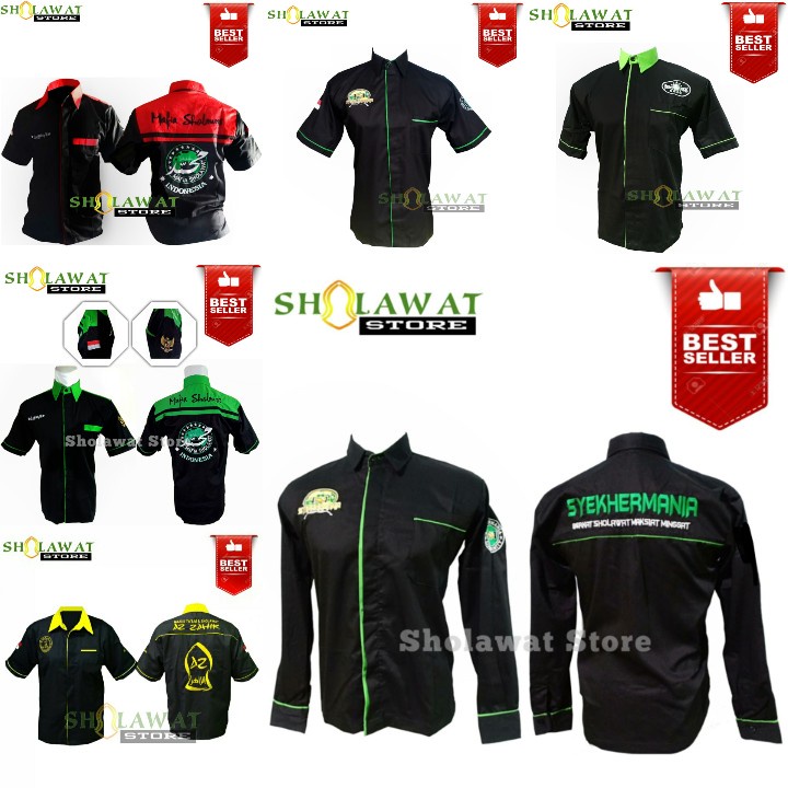 Kemeja Majelis Mafia Sholawat / Hem Mafish Keren / Syekhermania / Az Zahir Azzahir / Nahdlatul Ulama