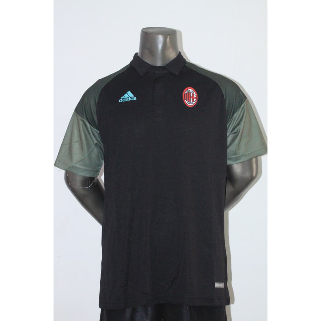 Terlaris Kaos Polo Shirt Bola Ac Milan Persentation Persentasi 16/17 Grade Ori |