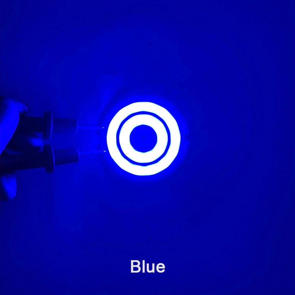 [Elegan] Chip COB 2W DC 3V 4V Double Ring COB Melingkar LED Bulat Hangat/ Dingin/Red/Blue Light COB Lighting