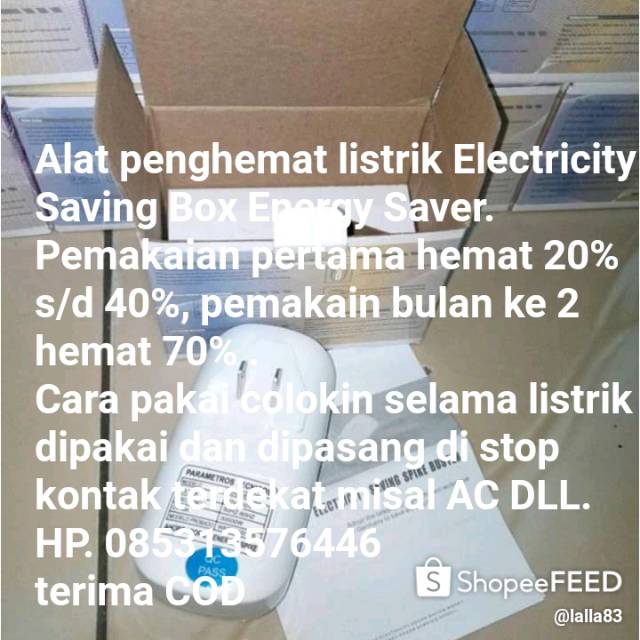 ELECTRICITY SAVING BOX ENERGY SAVER