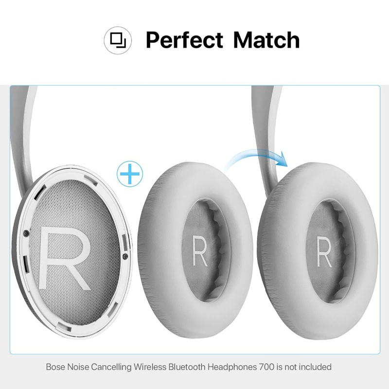 Gro Bantalan Telinga Pengganti Earpads Cushion Untuk Bose 700nc700 Headphone Nirkabel Peredam Kebisingan