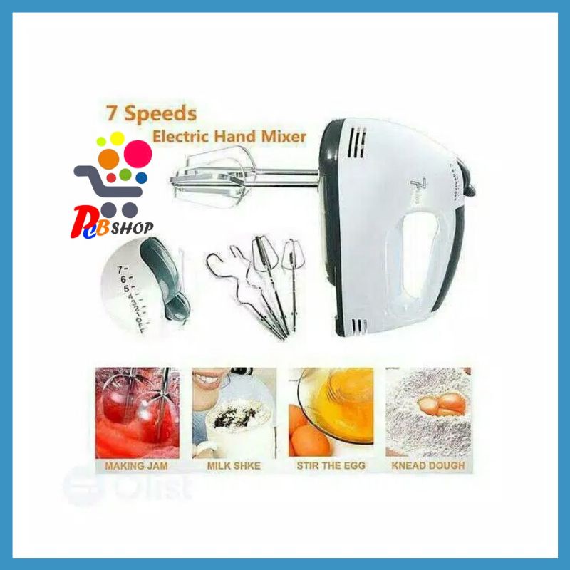 PCB.SHOP⭕SUPER HAND MIXER 7 SPEED SCARLET