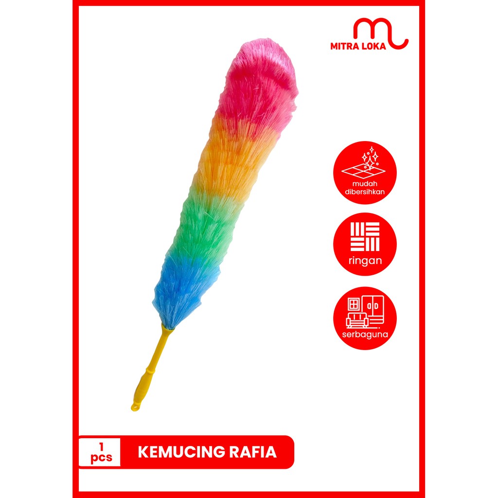 Mitra Loka Kemoceng Microfiber Sulak Kemoceng Rafia Kemucing Mikrofiber Mobil Anti Gores Kamoceng Aj