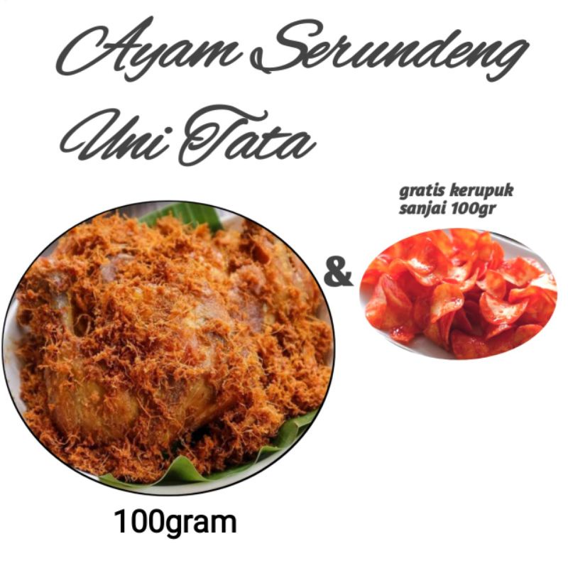 

Ayam serundeng lengkoas uni tata.