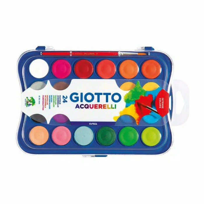 

Produk Terbaru Giotto Water Colour Blocks Cat Air Kualitas Tinggi 1 Pak - 24 Warna