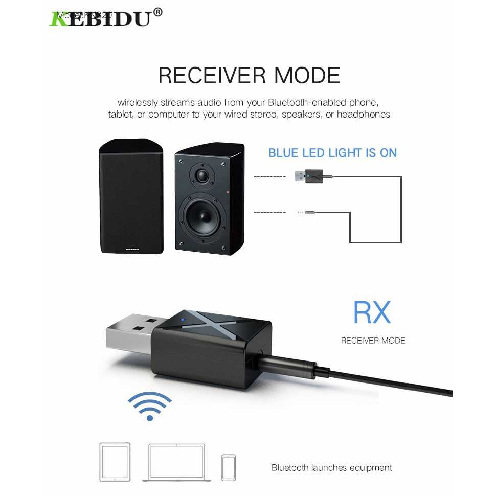 USB bluetooth audio transmitter receiver penerima dan pemancar audio