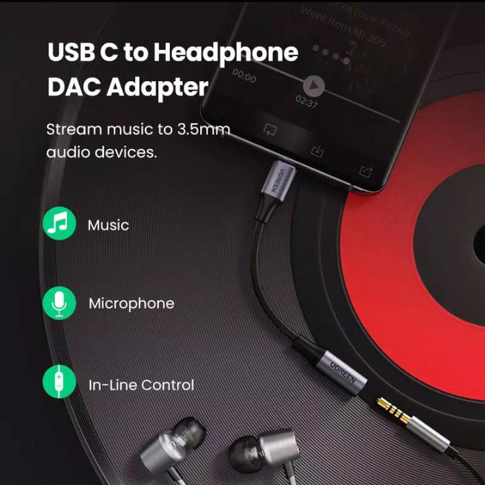 Ugreen Type C to 3.5mm Female Audio Jack Converter Adapter