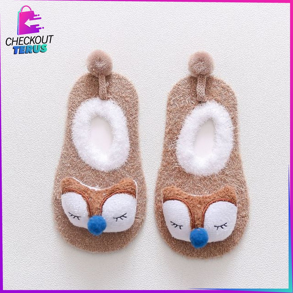 CT P15 Sepatu Prewalker Anak Bayi Kaos Kaki Korea Style Kaus Kaki Anak Bayi Lembut Motif Animal Baby Socks Sepatu Kaos Kaki Bayi Lucu