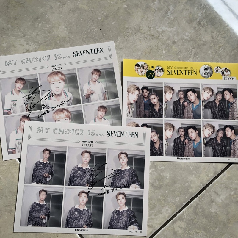 PHOTOMATIC DICON HOSHI MINGYU WONWOO JUN