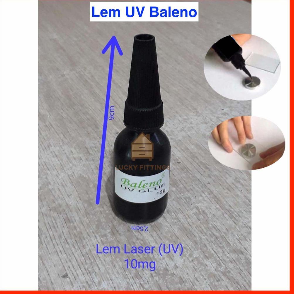 [FWM7S7437] Lem UV Glue Laser Kaca Tatakan Besi Pen Iklan Paku 10 g / Meja Kaki