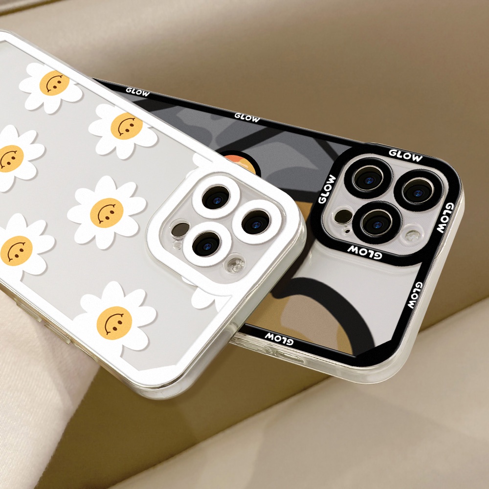 Soft Case TPU Motif Kartun Angel Eyes Untuk iPhone 11 12 13 Pro Max XR X XS Max 7 8 Plus 12 13 Mini SE 2020 SE 2022