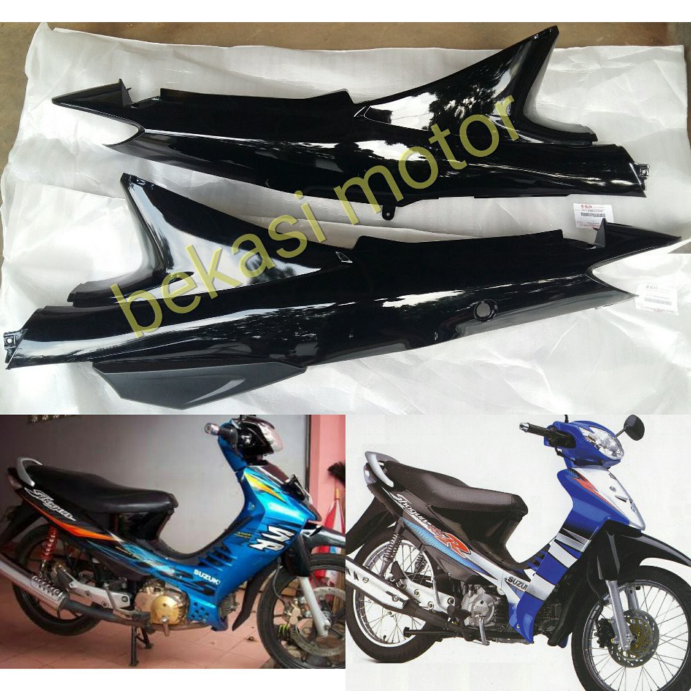 bodi body hitam sepasang suzuki shogun 125 SP R original