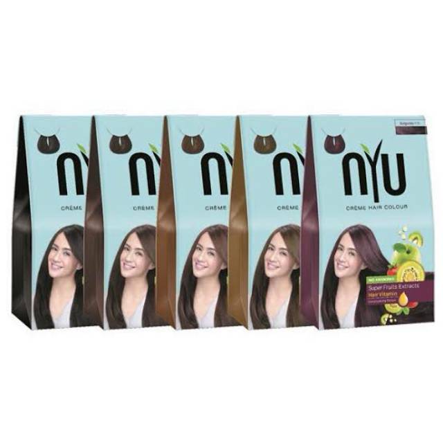 Nyu Pewarna Cat Rambut Nyu Creme Hair Colour Shopee Indonesia
