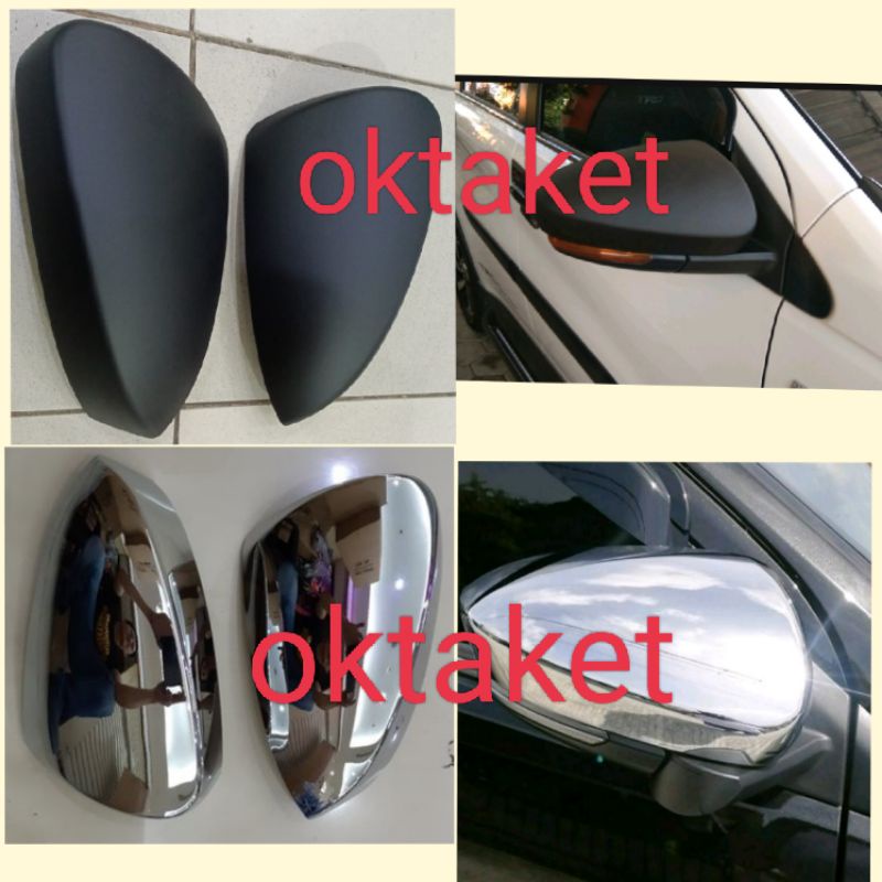 Cover spion all new Rush/ Terios 2018-2023 gr sport  Hitam + Chrome