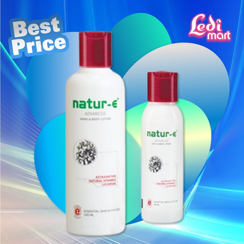 ORIGINAL Natur-E Advanced Hand &amp; Body Lotion Isi 100ml &amp; 245ml / Natur E / LEDI MART