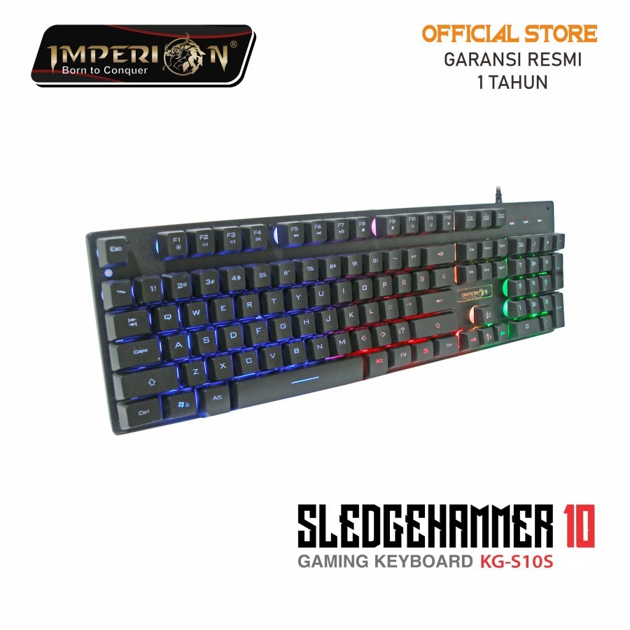 Imperion  Keyboard Gaming Sledgehammer 10 KG-S10B Rainbow Backlight