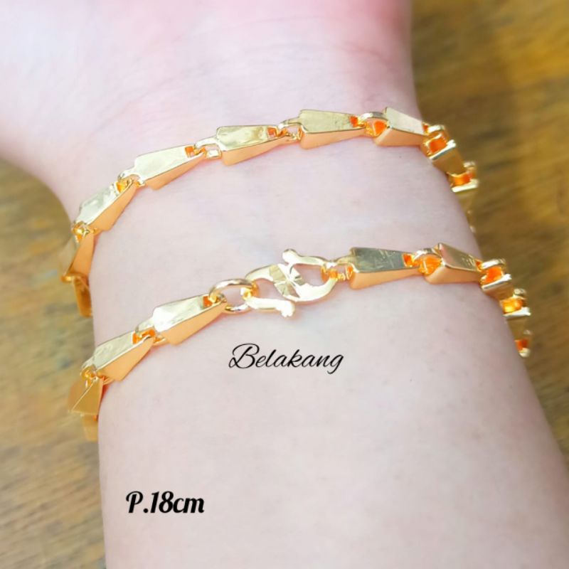 GELANG TERBARU TITANIUM ANTI KARAT DAN TIDAK LUNTUR