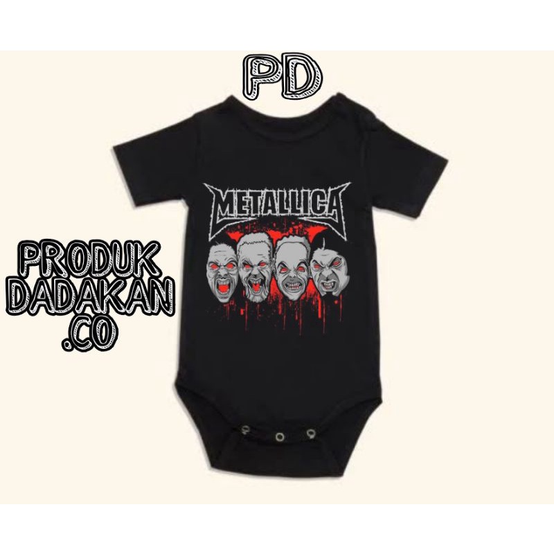 Kaos baju bayi METALLICA - ZOMBIE SERIES baby jumper BAND kaus pendek / kaos METALLICA kids tee usia