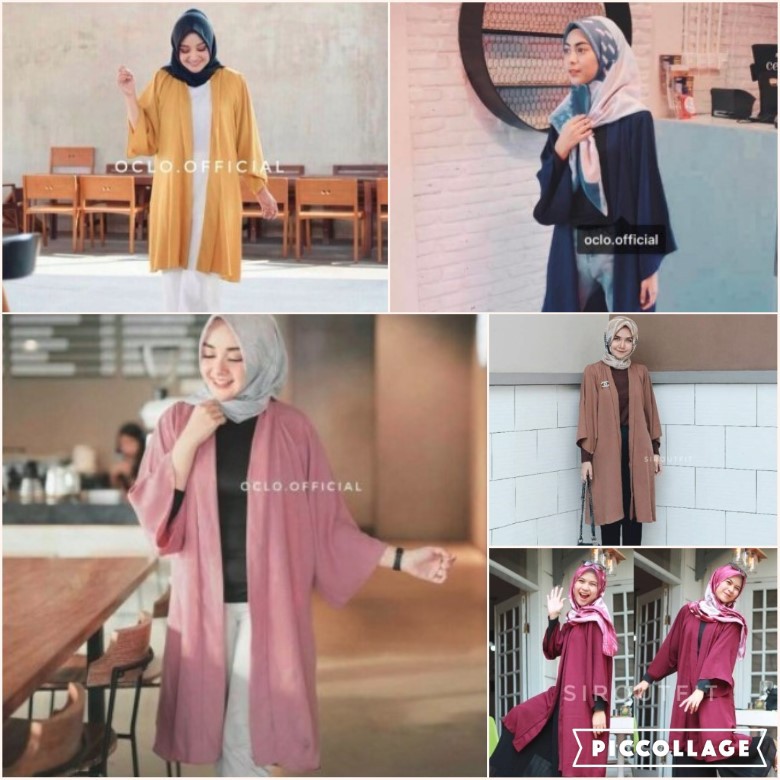 Bahan WALLYCREPE Rena Shakina Long Outer dan balotelly 