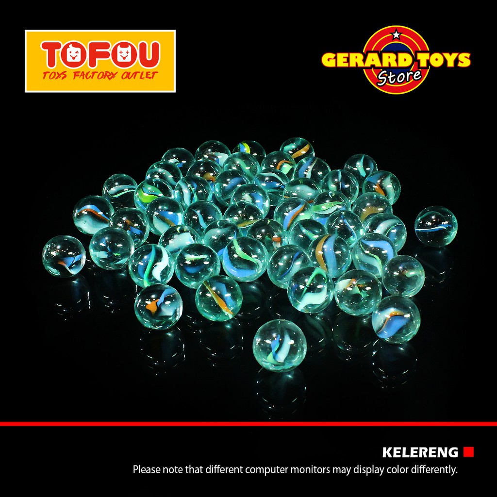 Mainan Kelereng Gundu Kleci Marbles Bening Kecil isi 50 MURAH KEREN