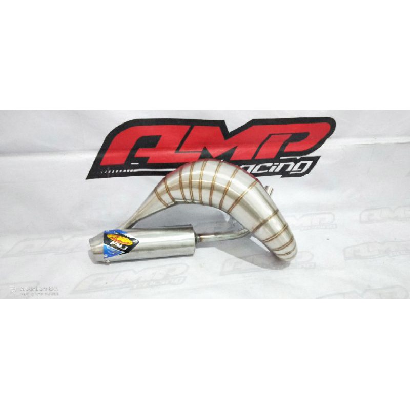 Knalpot udang trail Ninja 150 rangka KLX - KTM - knalpot udang trail full stainless NINJA 2 TAK