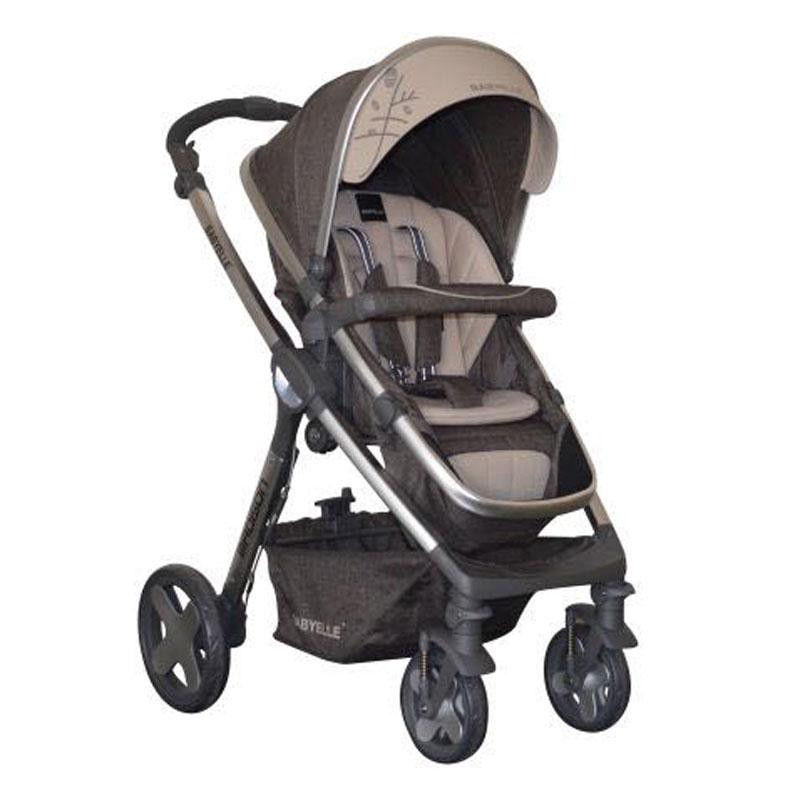 HARGA PROMO Kereta Dorong Bayi Stroller BabyElle S989 Madison Grey   Beige