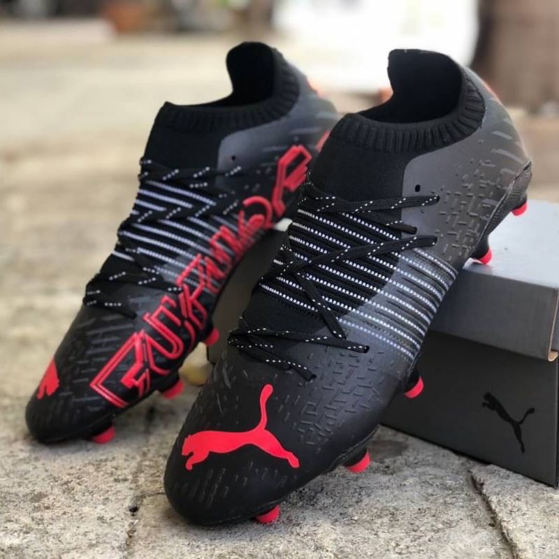 Sepatu Bola Puma Future Z Black Red Fg Shopee Indonesia