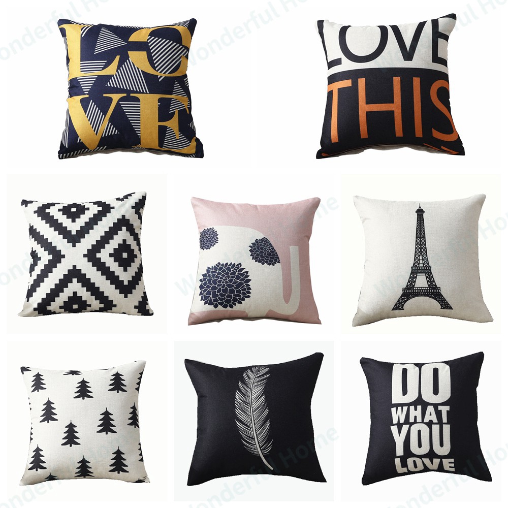 Sarung Bantal Simpel Warna Hitam Putih Pink Shopee Sarung Bantal Simpel Warna Hitam Putih Pink Shopee