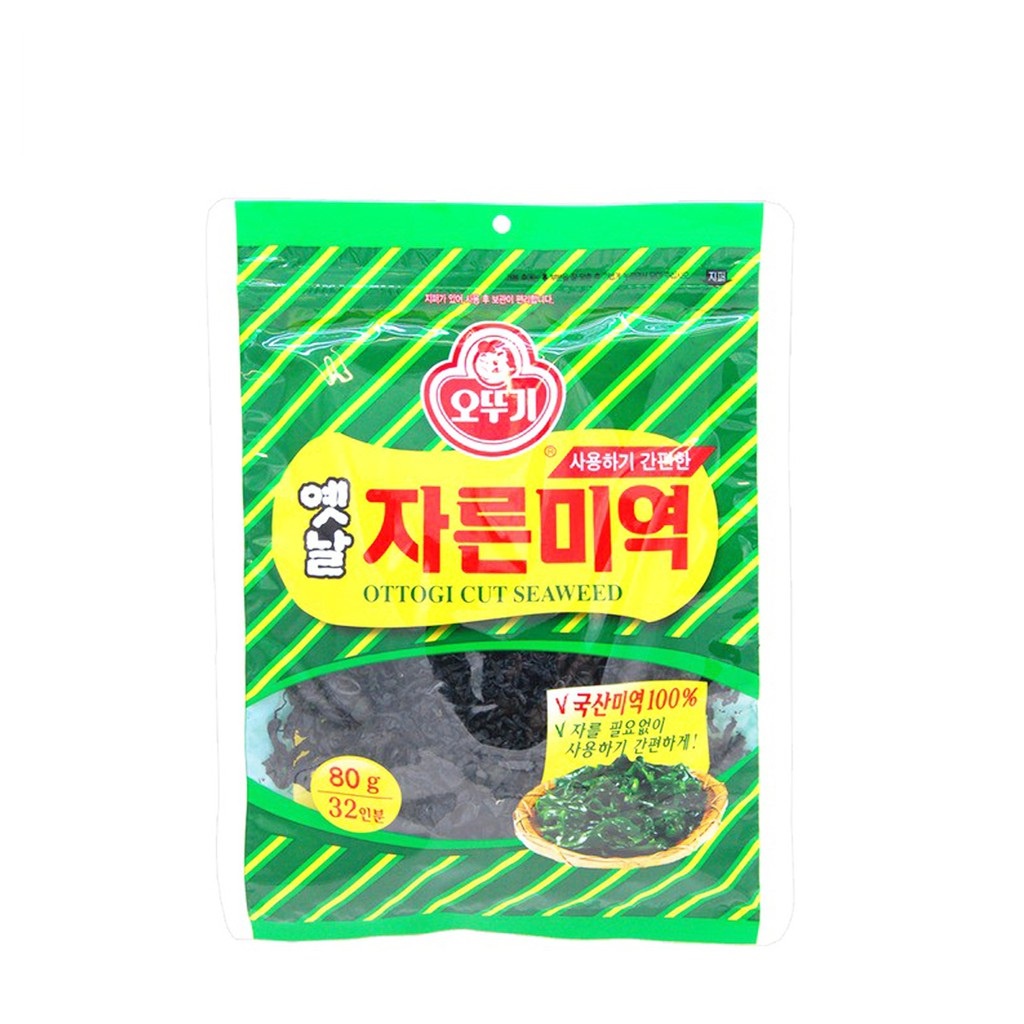 Ottogi Organic Cut Sea Tangle Dried Kelp 80g (Miyeok / Dried Cut Wakame / Rumput Laut Kering)