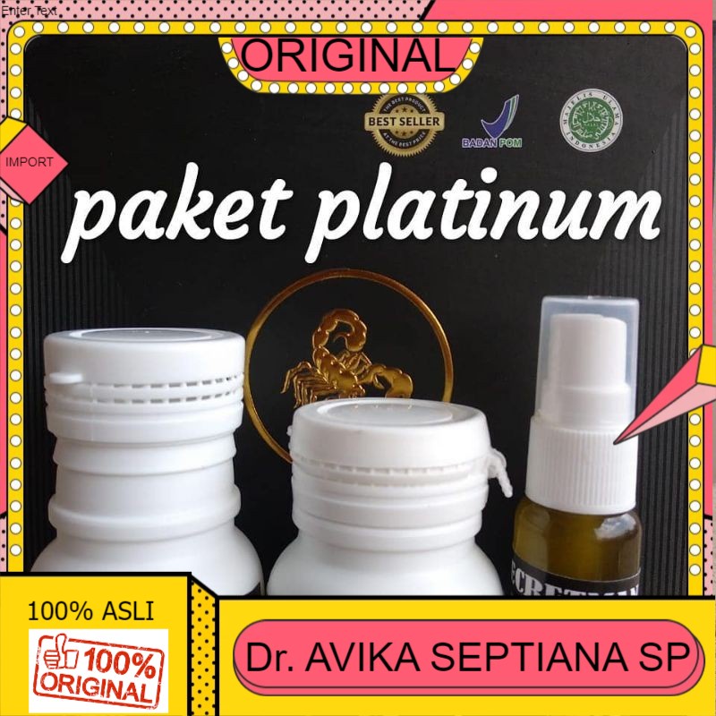 100% ASLI SECRETMAN ORIGINAL //PAKET PLATINUM // OIL 50ML + KAPSUL ISI 30