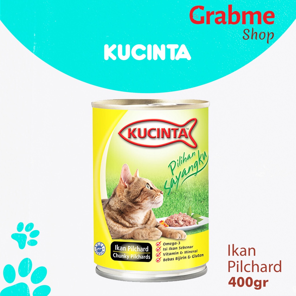 Kucinta 400gr All Varian Makanan Kucing Basah Kaleng