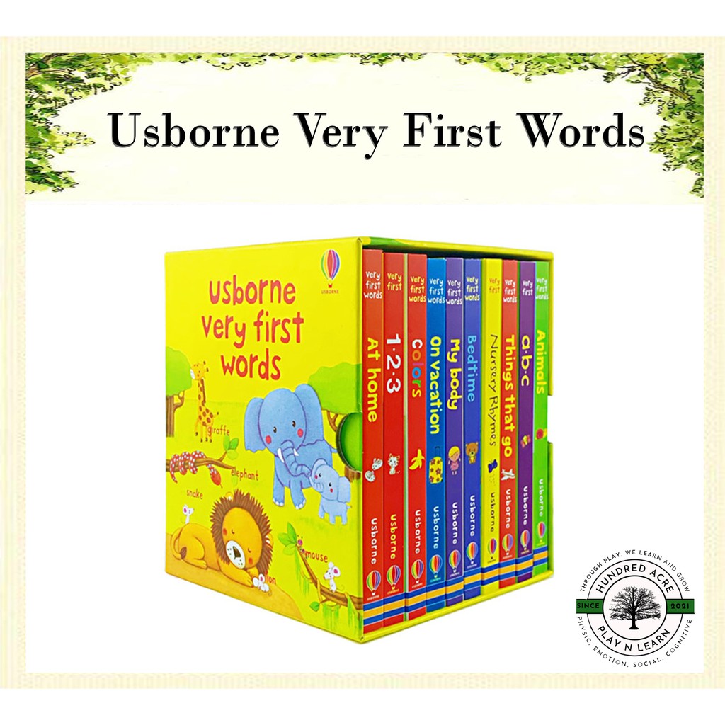 

USBORNE Very First Words 1 Set 10 Buku (Buku Anak Import My Reading)