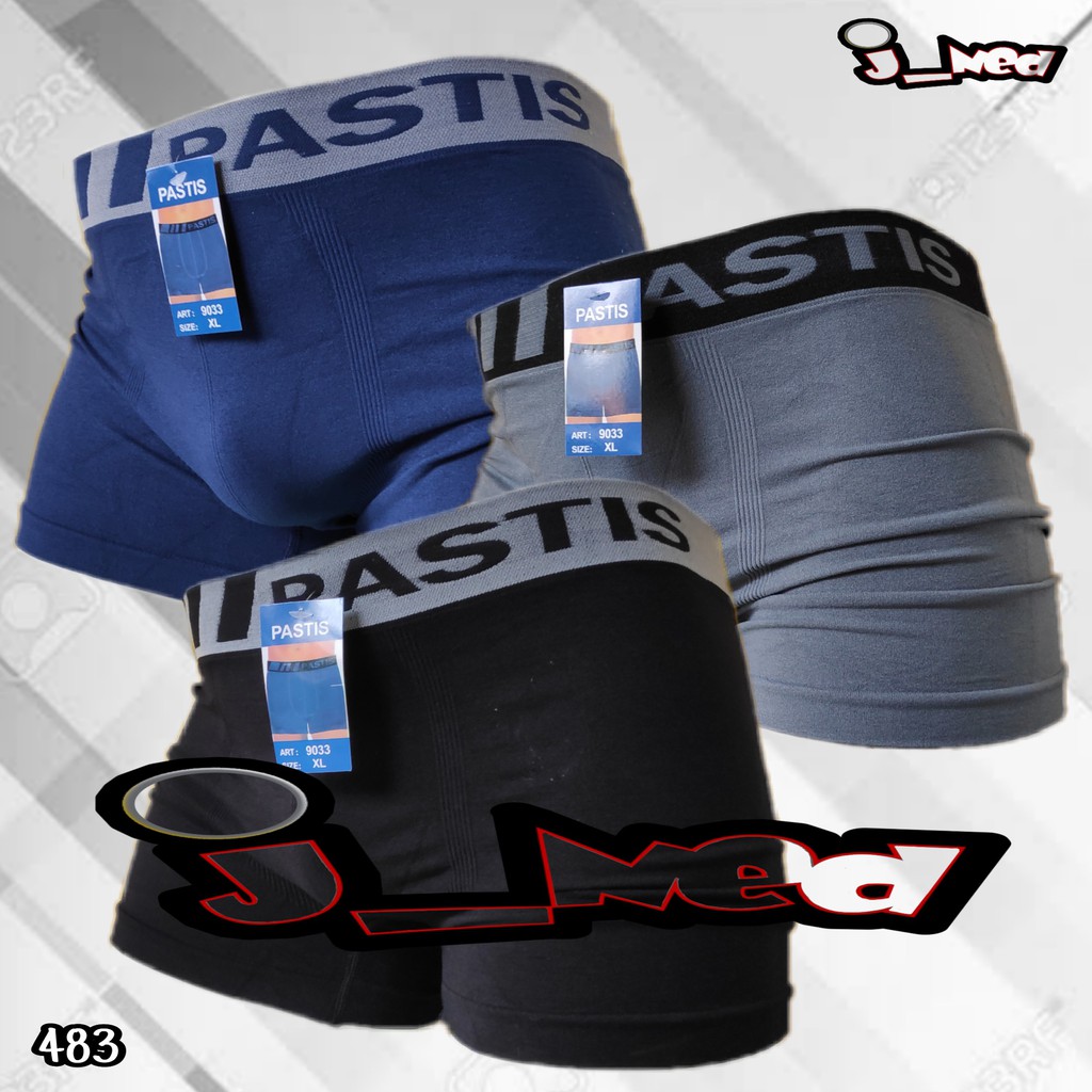 J483 Celana Dalam Pria Boxer M L XL Boxer Pria Premium Import Cd Pria Boxer