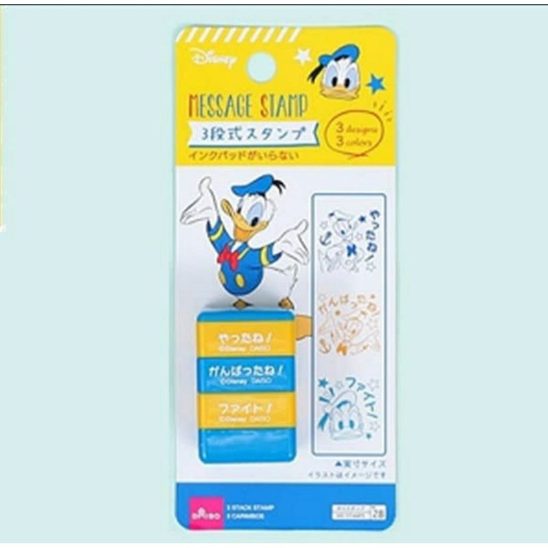 

Disney Donlad Duck Message Stamp 3 Designs Stempel Disney Jepang Disney Princess Cars Macqueen Winnie the Pooh Big Hero