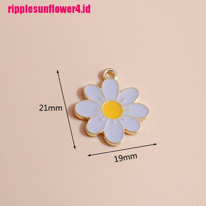 10pcs Kalung Dan Anting Liontin Bunga Daisy