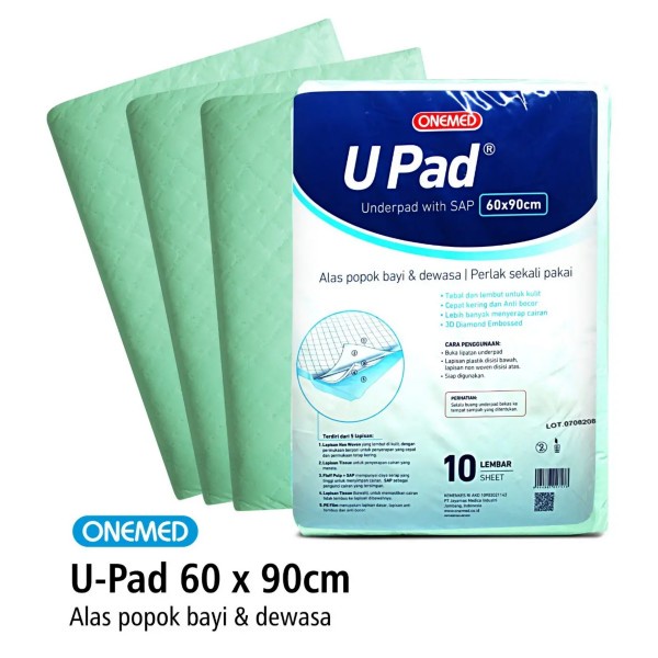 Underpad Perlak 60 x 90 cm OneMed Alas Bayi Non Woven